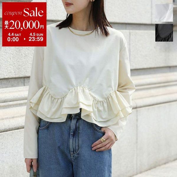 anana（アナナ） ブラウス a56-001 レディース フリル クルーネック