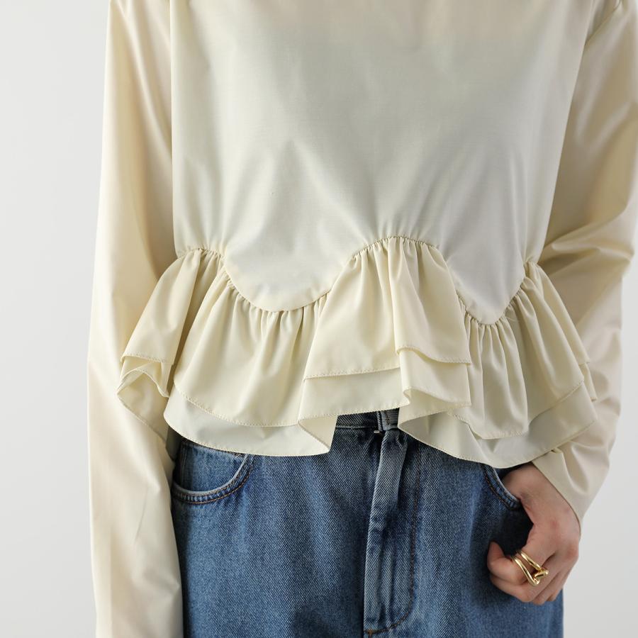 anana（アナナ） ブラウス a56-001 レディース フリル クルーネック