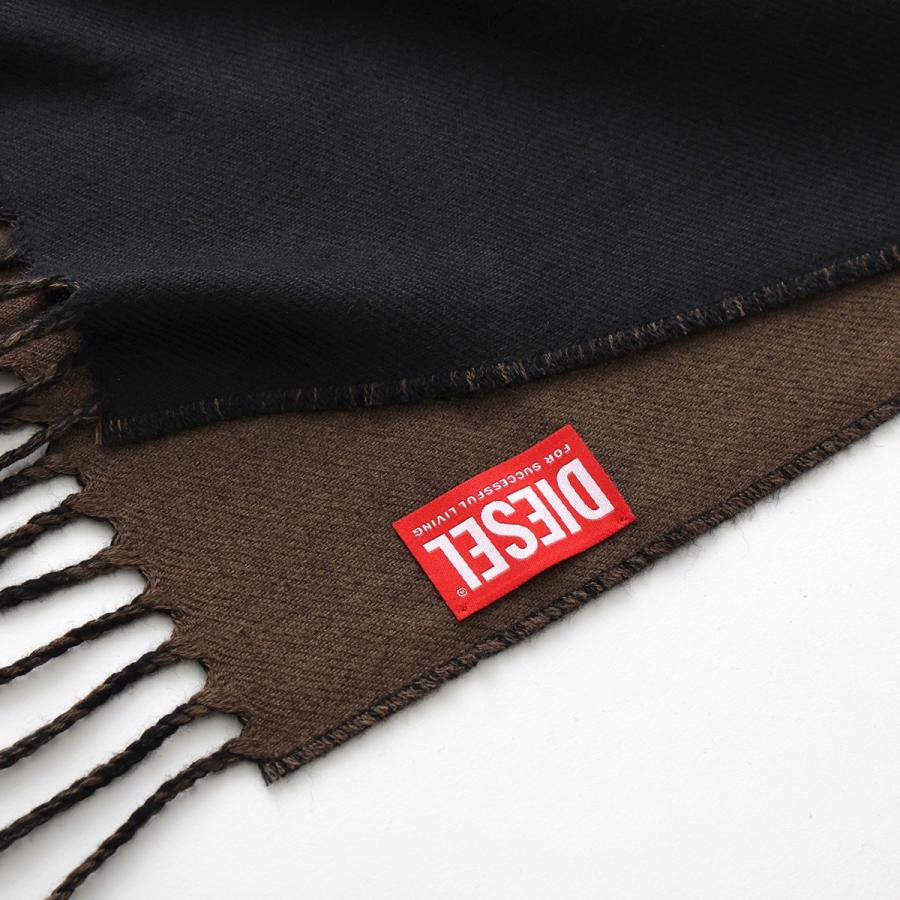 ディーゼル　DIESEL マフラー　イタリア製　未使用品 DIESEL（ディーゼル） ビッグロゴ イタリア製 ウールマフラー S-BISC