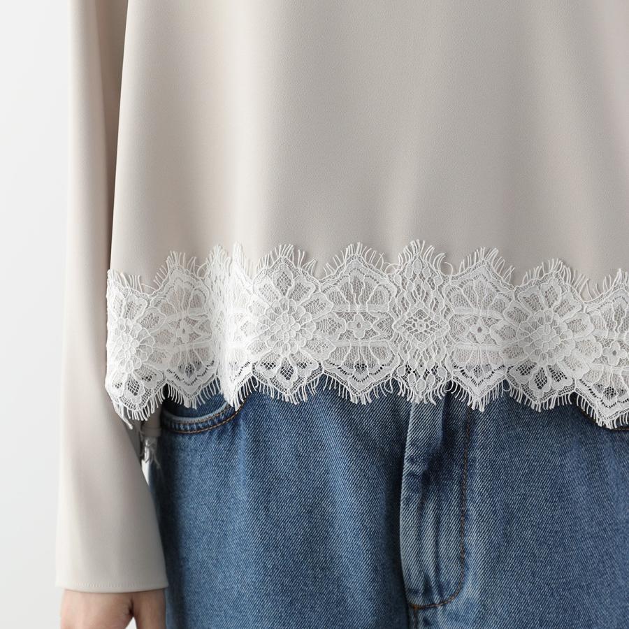 anana（アナナ） ブラウス a56-000 レディース レーストリム フレア