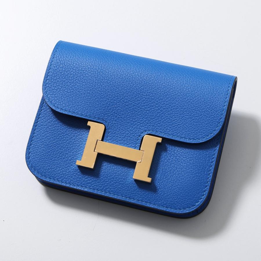 ▲美品 HERMESエルメス コットンショートパンツ リゾート くすみブルー HERMES（エルメス） ウォレット コンスタンス スリム Constance Slim