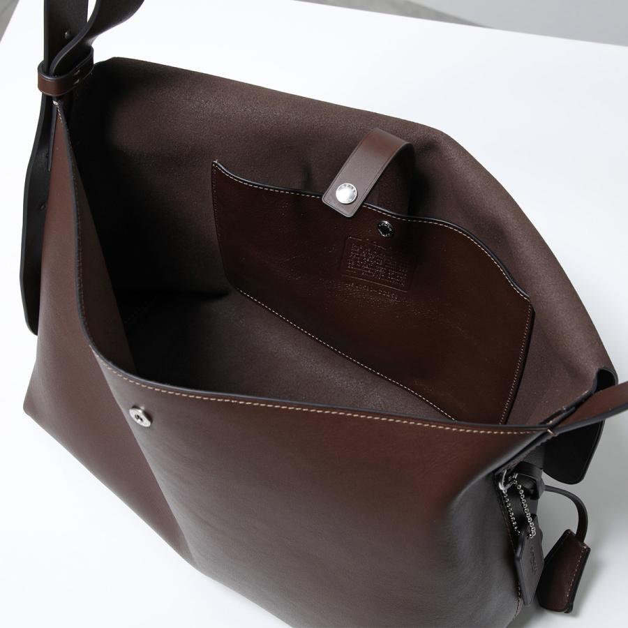 美品✨COACH メッセンジャーバッグ ブラウン レザー PVC メンズ 中古・古着通販】COACH (コーチ) メッセンジャーバッグ ブラウン