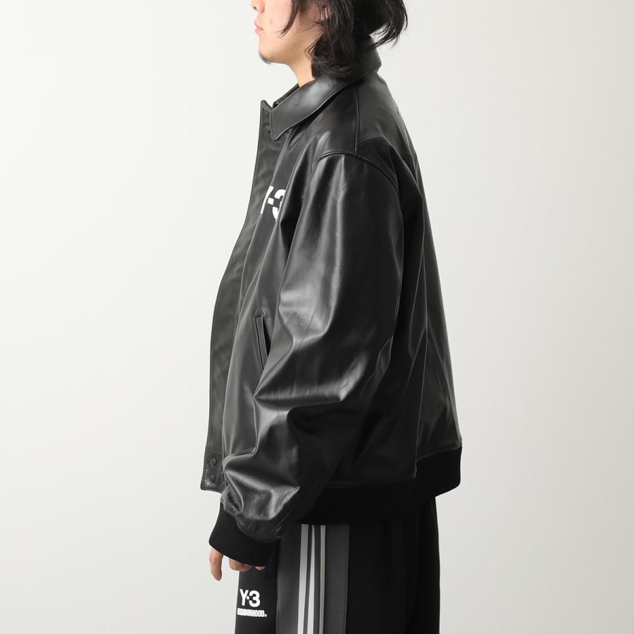 【美品】Y-3 ワイスリー LEATHER HOODY ラムレザー ブルゾン 黒 Y-3 × NEIGHBORHOOD ワイスリー ネイバーフッド コラボ ボンバー