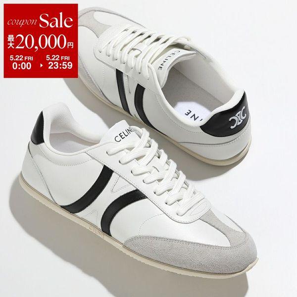 CELINE セリーヌ スニーカー JOGGER ジョガー 359273941C.00AW レディース トリオンフ レースアップ ローカット シューズ 靴 00AW/OPTIC-WHITE/GREY/BLACKの画像