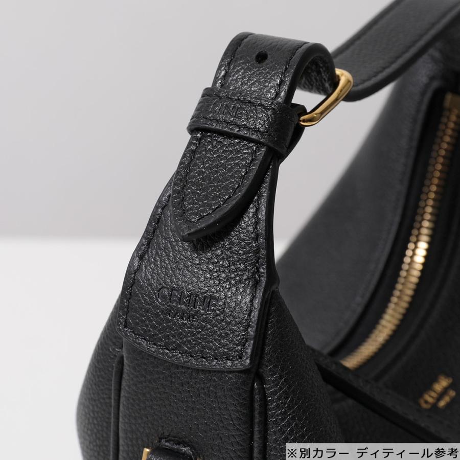 E182 CELINE セリーヌ レザー ショルダーバッグ 黒 CELINE（セリーヌ） ハンドバッグ Teen Celine Lulu ティーン ルル