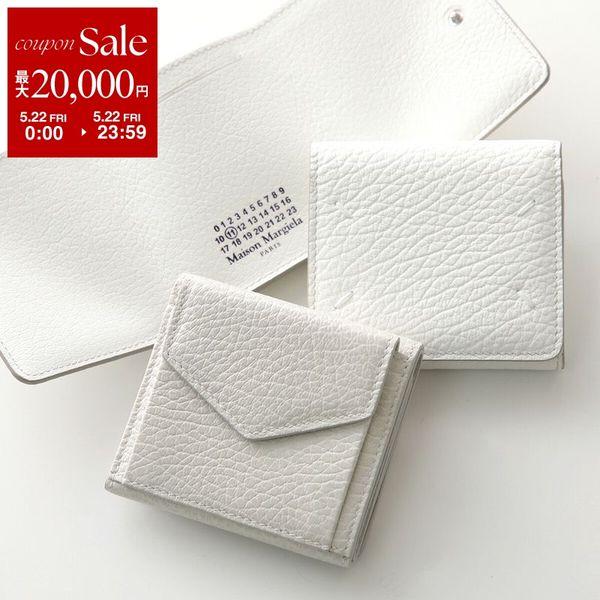 MAISON MARGIELA メゾンマルジェラ 三つ折り財布 S56UI0150 P0399 レディース レザー 4ステッチ ナンバリングロゴ ミニ財布 カラー2色 S56UI0150P0399T2003の画像