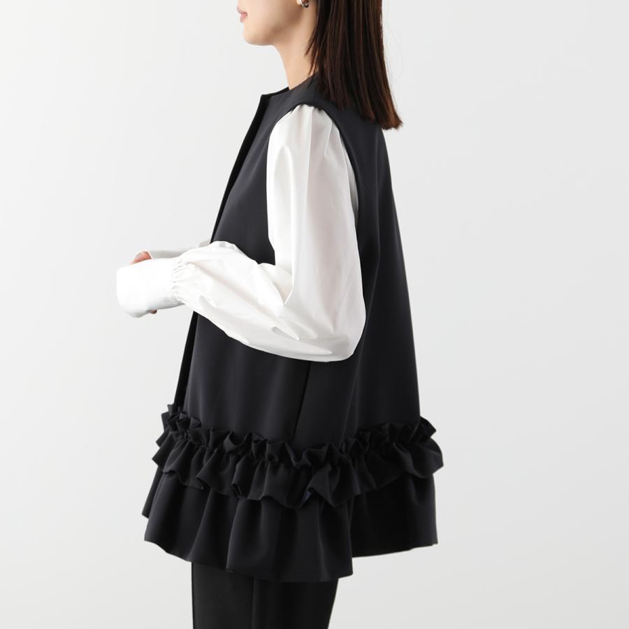 Sono（ソーノ） ベスト S256JV019 レディース ジレ ダブルフリル ノー