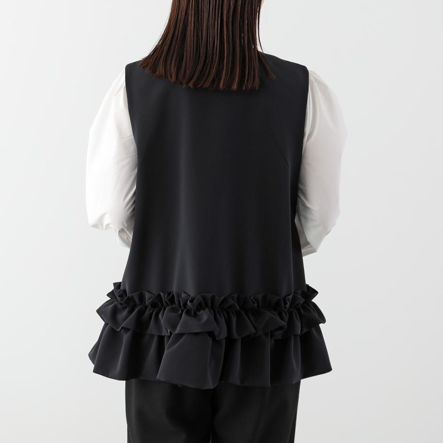 Sono（ソーノ） ベスト S256JV019 レディース ジレ ダブルフリル ノー