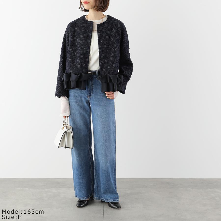 Sono（ソーノ） ツイードジャケット S256JV029 レディース フリル ラメ
