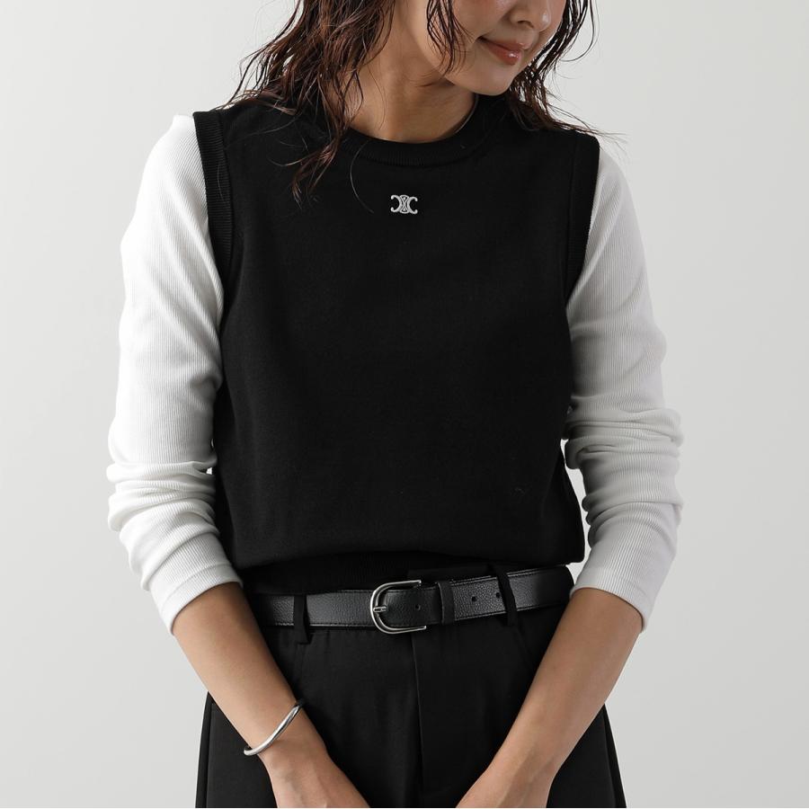 CELINE（セリーヌ） ニットベスト Triomphe トリオンフ RX0I70100.38NO