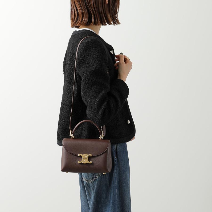 セリーヌバッグ 追跡付き発送【CELINE】 CUIR TRIOMPHE スモールボストン (CELINE