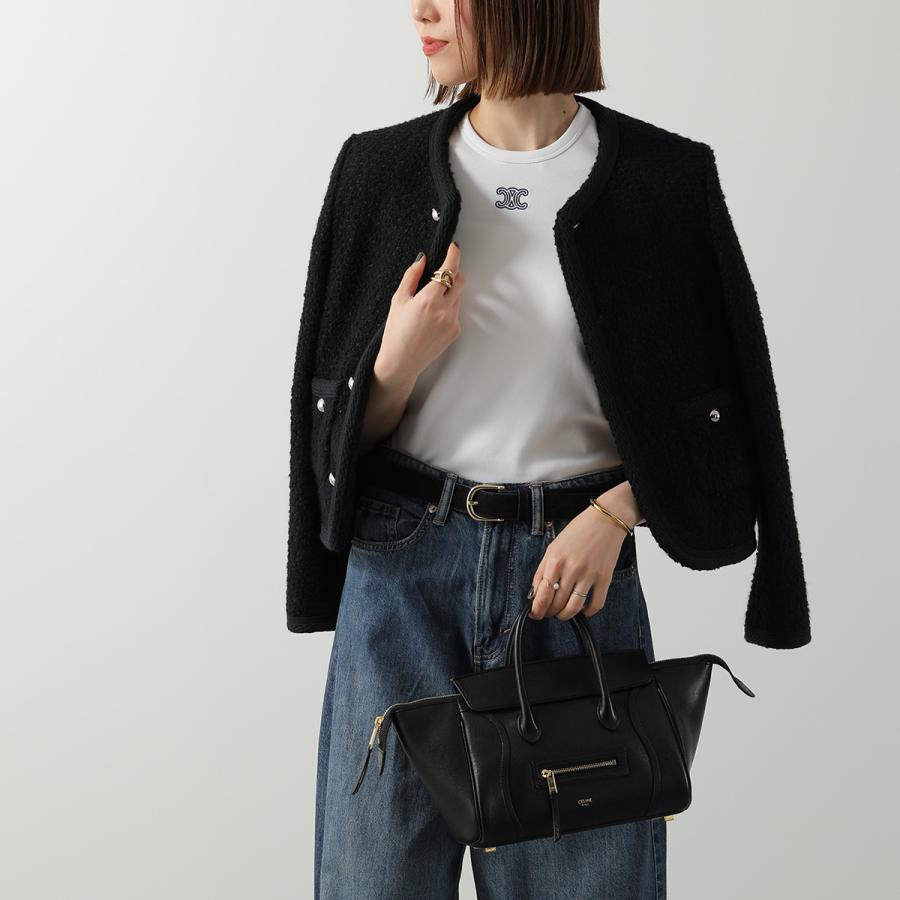 CELINE トリオンフ ストーン 装飾 ノースリーブ トップス セリーヌ S □CELINE□セリーヌ トリオンフ ラインストーン ネックレス (CELINE