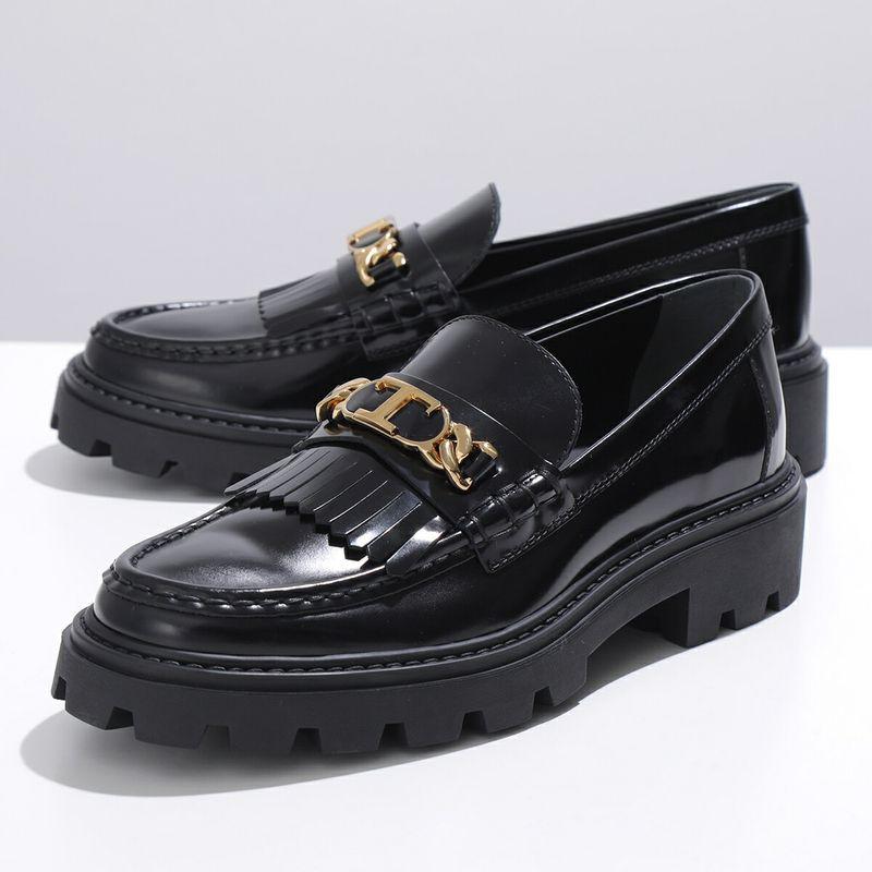 極美品 TOD’S ローファー ハラコ ブラック モカシン 36.5 TOD'S（トッズ） 【訳あり-36.5のみ】TODS ローファー XXW08J0GF80SHA