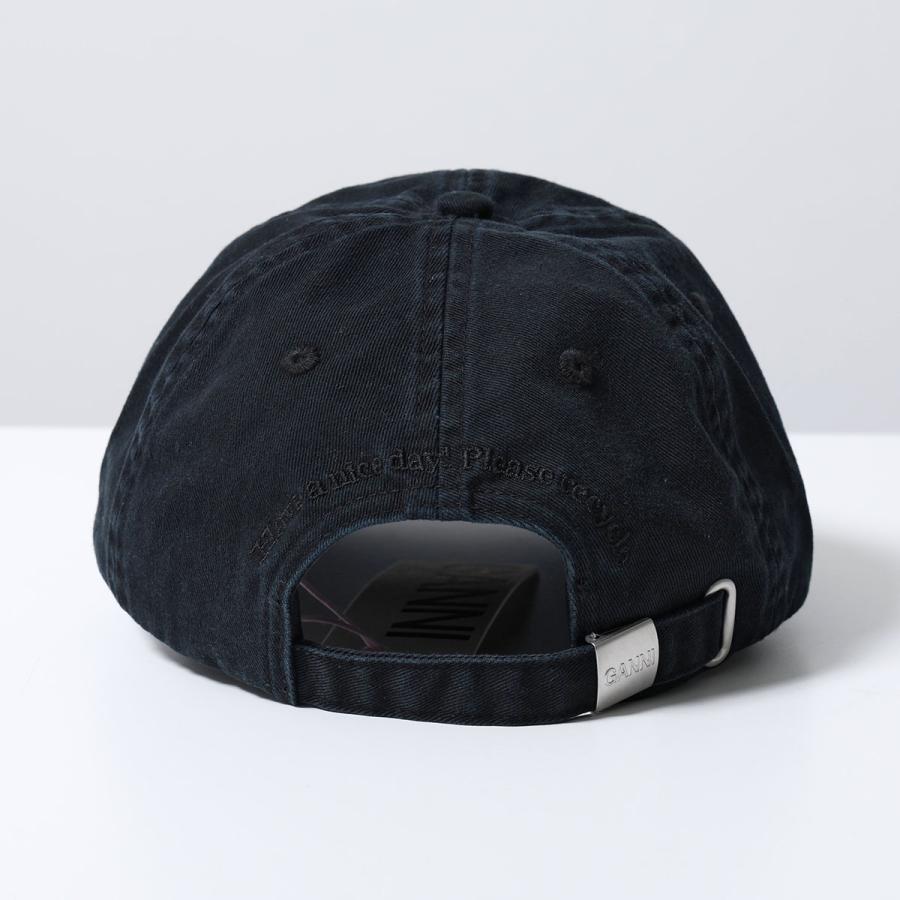 GANNI（ガニー） ベースボールキャップ Washed Cotton Canvas Cap Emb