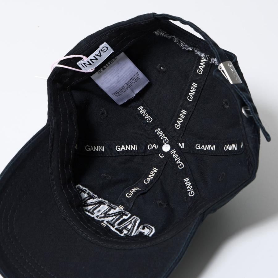 GANNI（ガニー） ベースボールキャップ Washed Cotton Canvas Cap Emb