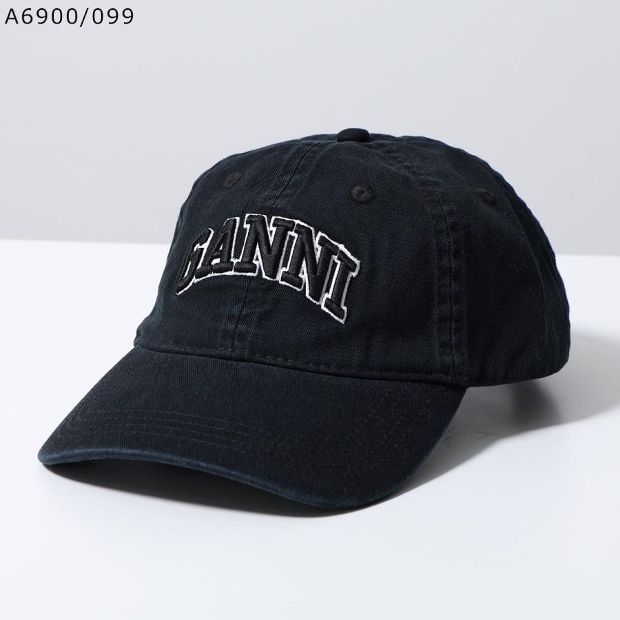 GANNI（ガニー） キャップ Washed Cotton Canvas Cap Emb A6898 A6899