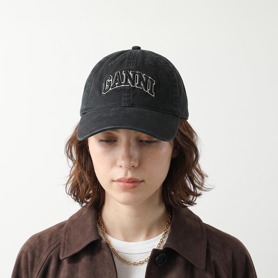 GANNIキャップ Washed Cotton Canvas Cap GANNI（ガニー） キャップ Washed Cotton Canvas Cap Emb A6898 A6899