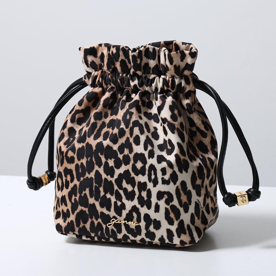 GANNI（ガニー） 巾着バッグ Pouch Printed Nylon B3010069 レディース