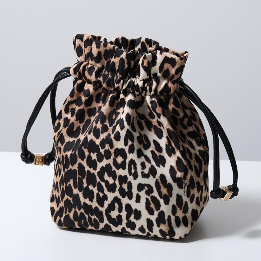 GANNI（ガニー） 巾着バッグ Pouch Printed Nylon B3010069 レディース