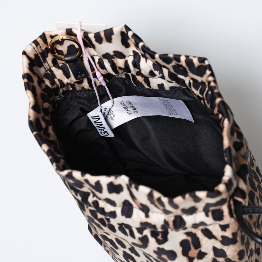 GANNI（ガニー） 巾着バッグ Pouch Printed Nylon B3010069 レディース