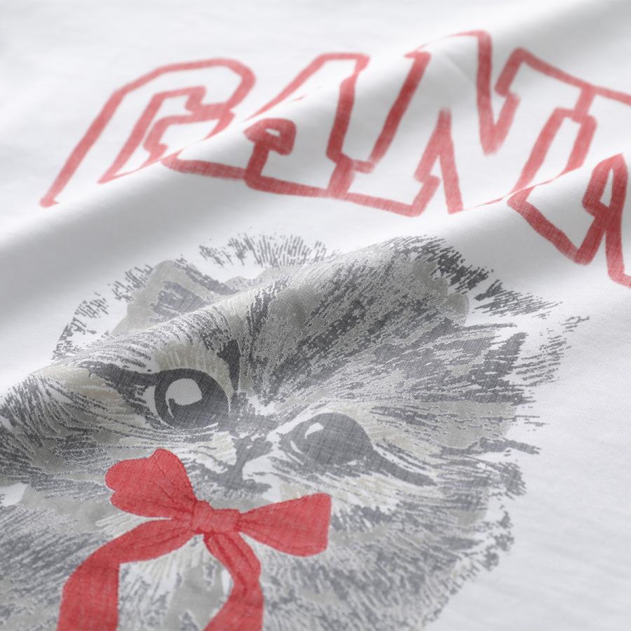 GANNI（ガニー） Tシャツ Basic Cotton Jersey Margot Kitty Print