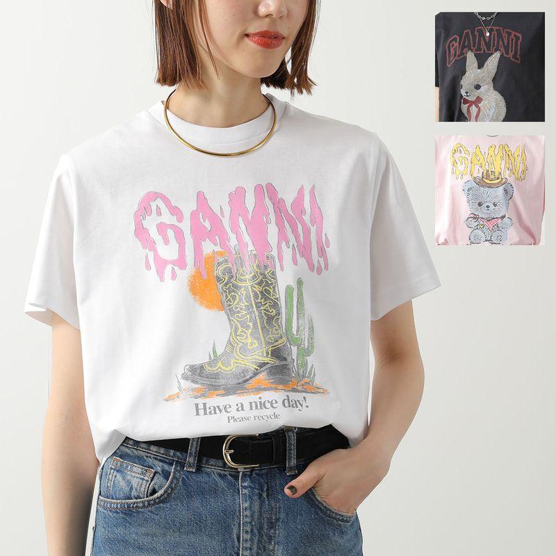 GANNI（ガニー） Tシャツ Basic Cotton Jersey T-shirt A1050061