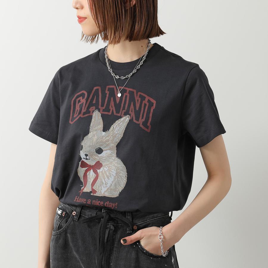 GANNI（ガニー） Tシャツ Basic Cotton Jersey T-shirt A1050061