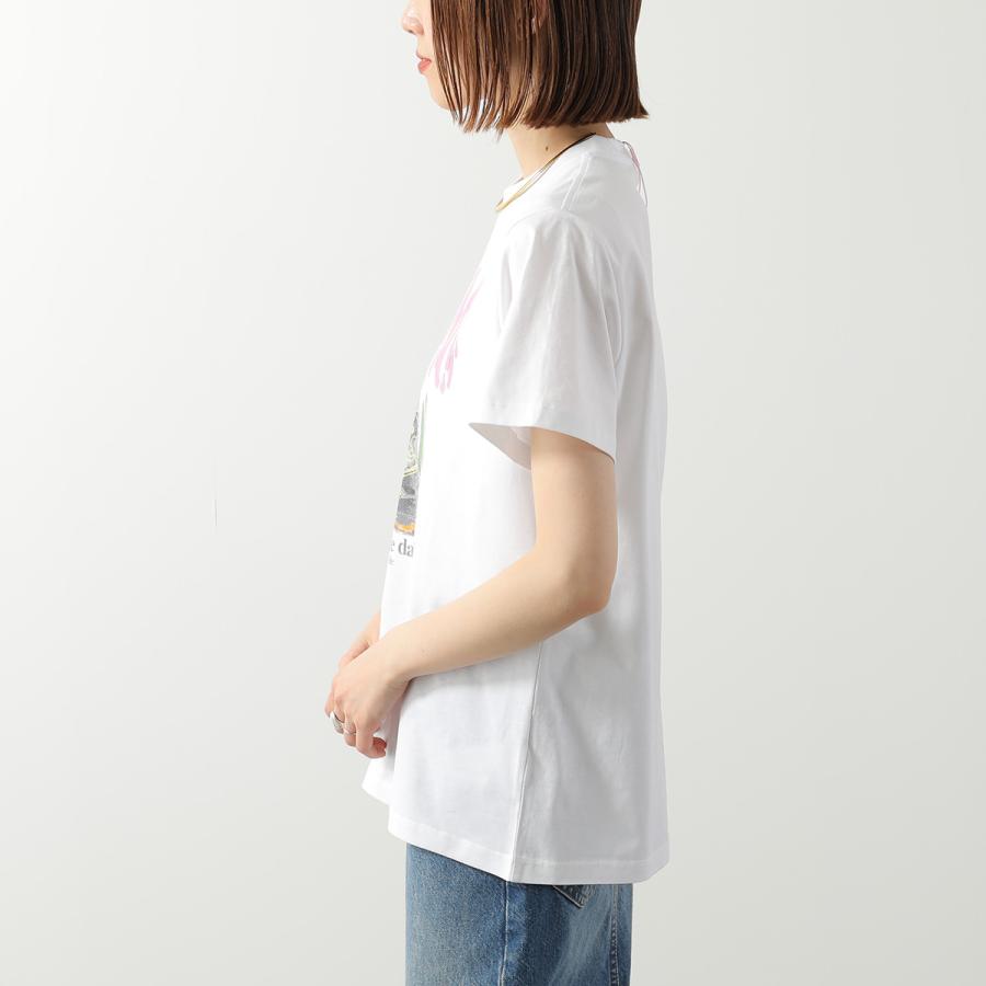 GANNI ガニー Tシャツ Basic Cotton Jersey T-shirt  A1050061 A1050074 A1050075 レディース 半袖 カットソー クルーネック コットン ロゴT カラー3色の画像