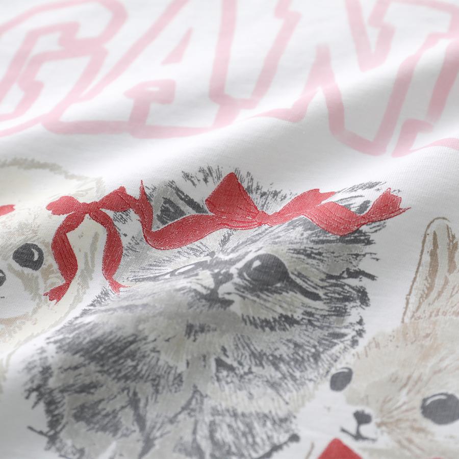 GANNI ガニー Tシャツ Basic cotton Jersey T-shirt A1050029 A1050062 レディース 半袖 カットソー クルーネック コットン ロゴT カラー2色の画像
