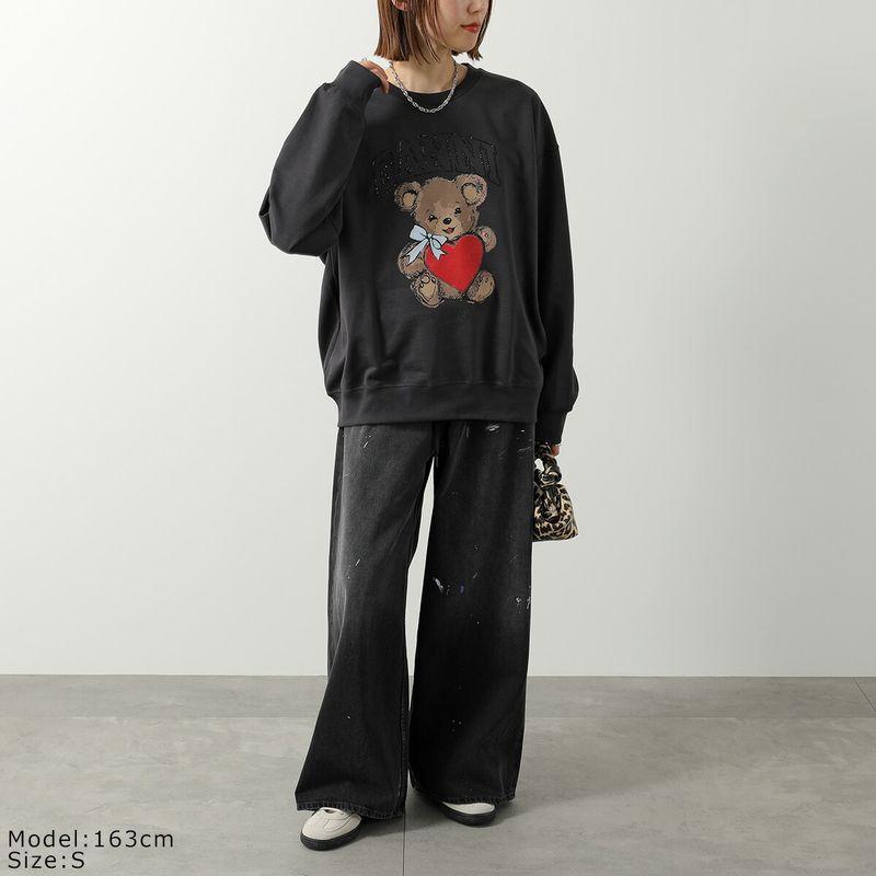 GANNI（ガニー） スウェット Isoli Crewneck Bear with Rhinestone
