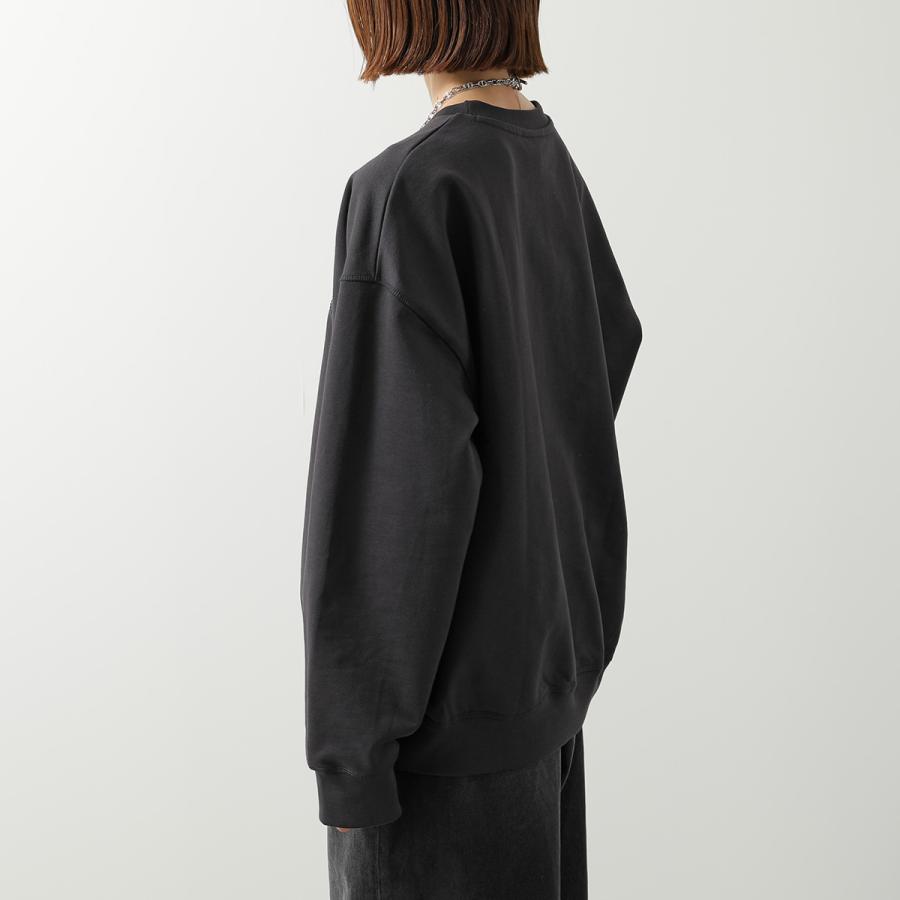 GANNI ガニー スウェット Isoli Crewneck Bear with Rhinestone A1060027 レディース トレーナー ロゴ テディベア ラインストーン 長袖 252/Phantomの画像