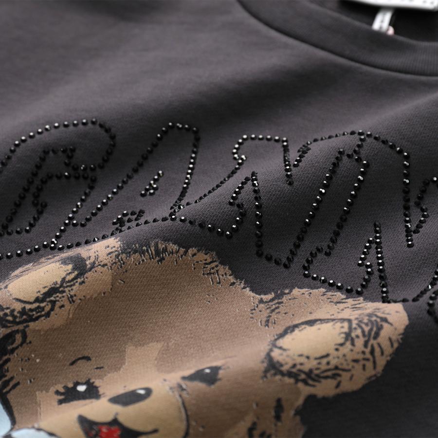GANNI（ガニー） スウェット Isoli Crewneck Bear with Rhinestone