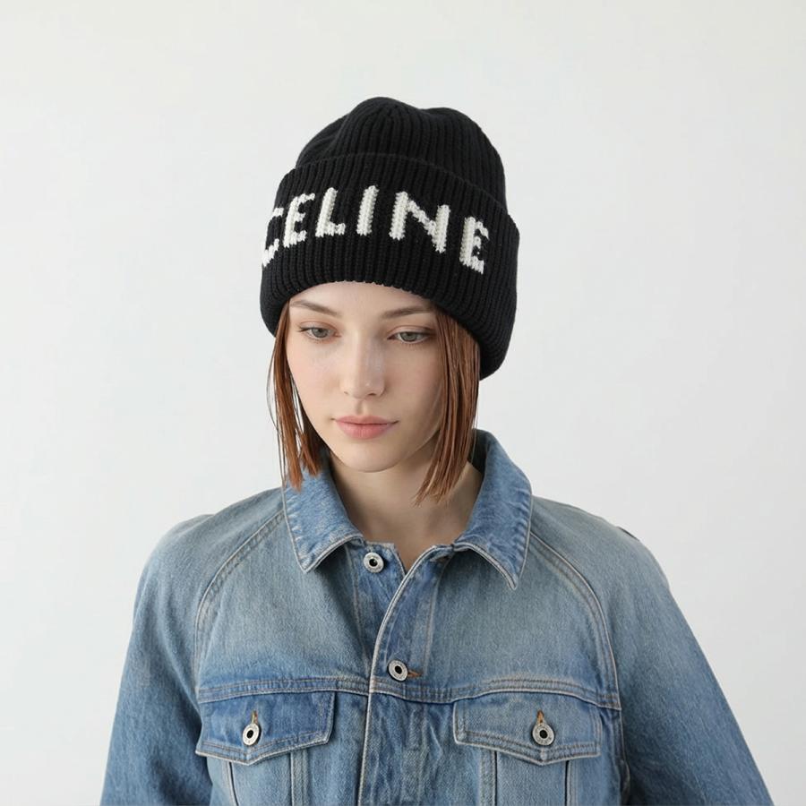 CELINE（セリーヌ） ニット帽 AA0H92I93.38AO メンズ カシミヤ混ウール