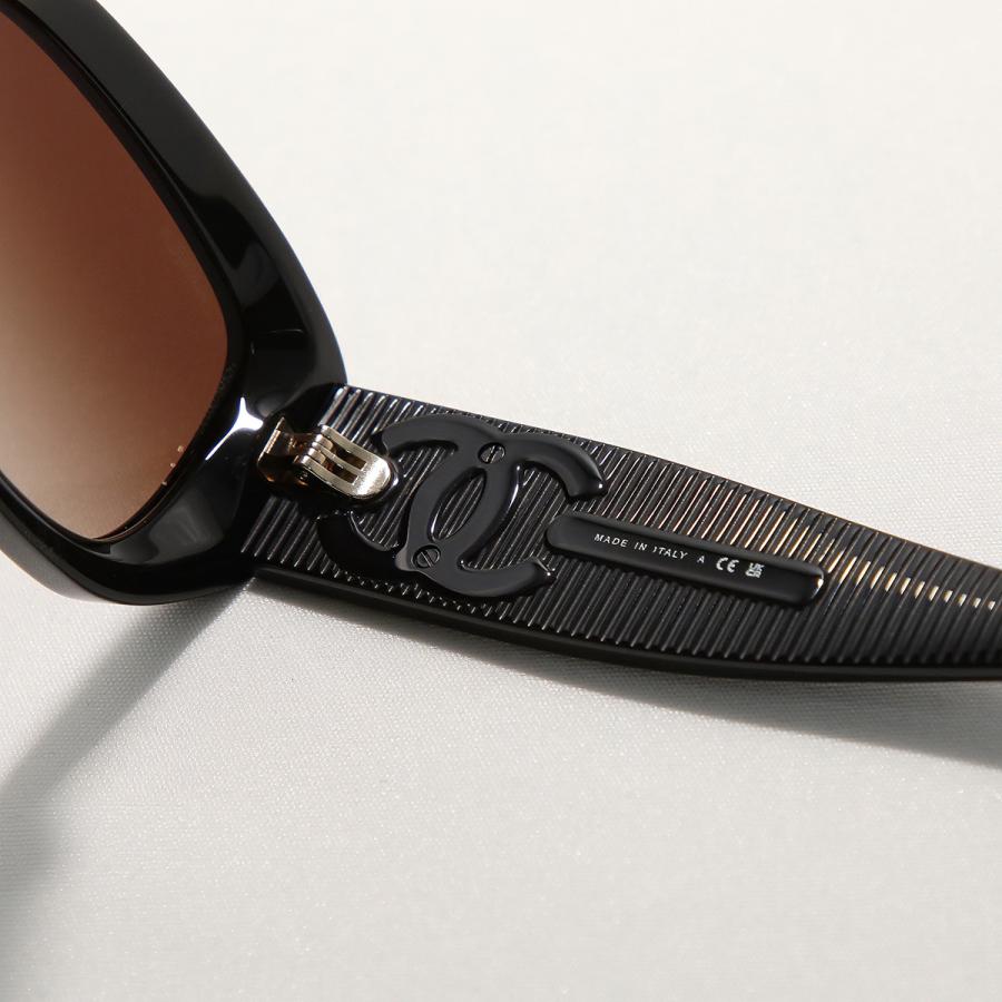 美品 CHANEL/シャネル ブラックカラー セル サングラス 5493 CHANEL（シャネル） サングラス 5493 レディース スクエア型 セル