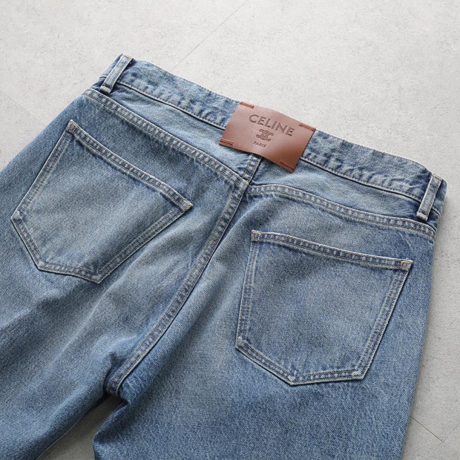 CELINE セリーヌ デニムパンツ RP0DI930F.GFV6 メンズ ボーイフレンドジーンズ 001 ストレート ミドルライズ Gパン ジーパン ブルーの画像