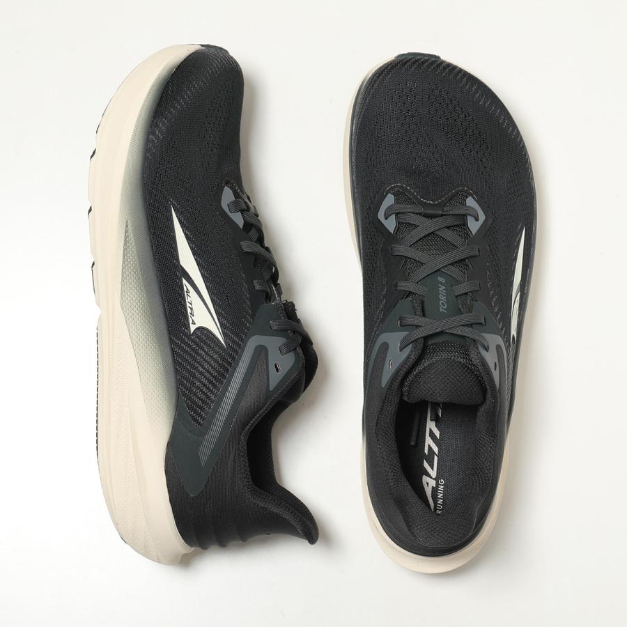 ALTRA アルトラ スニーカー M TORIN 8 トーリン AL0A85QE010 メンズ ローカット メッシュ 軽量 ランニング 厚底 シューズ 靴 BLACK-WHITEの画像