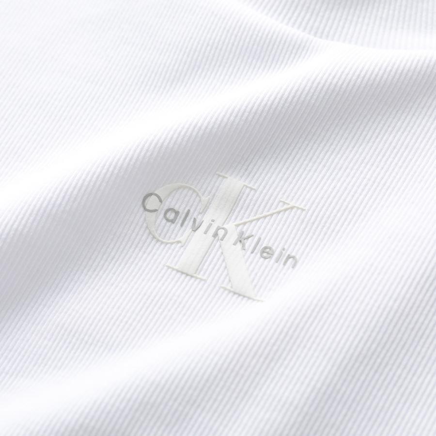 CALVIN KLEIN JEANS カルバンクライン ジーンズ Tシャツ A- MONOGRAM BABY TEE LV047AB802 レディース 半袖 リブ カットソー ロゴT カラー3色の画像