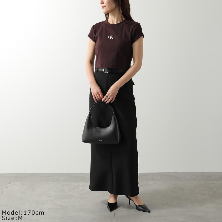 CALVIN KLEIN JEANS カルバンクライン ジーンズ Tシャツ A- MONOGRAM BABY TEE LV047AB802 レディース 半袖 リブ カットソー ロゴT カラー3色の画像