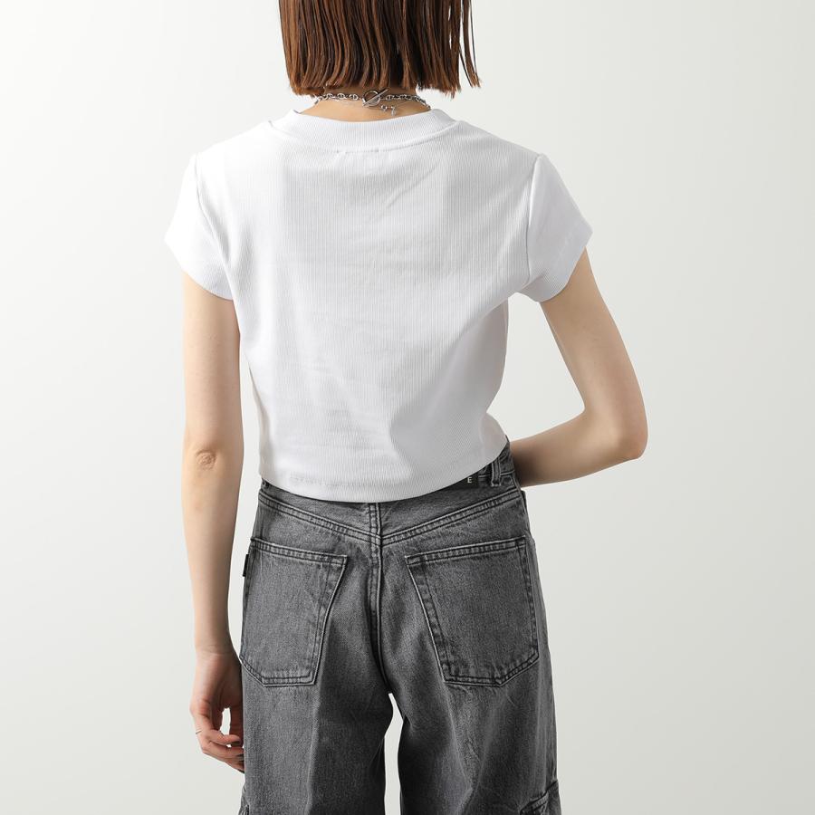 CALVIN KLEIN JEANS カルバンクライン ジーンズ Tシャツ A- MONOGRAM BABY TEE LV047AB802 レディース 半袖 リブ カットソー ロゴT カラー3色の画像