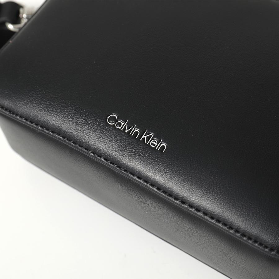 【新品未使用】  カメラバッグ ショルダー ブラックCK Calvin Klein（カルバン・クライン） ショルダーバッグ WEBBING DOUBLE