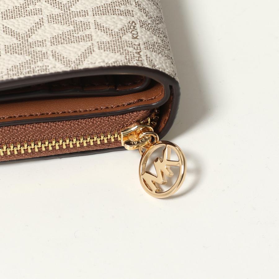 MICHAEL KORS BI-FOLD財布 ベージュ/ブラウン MICHAEL KORS（マイケルコース） 二つ折り財布 BIFOLD WALLET