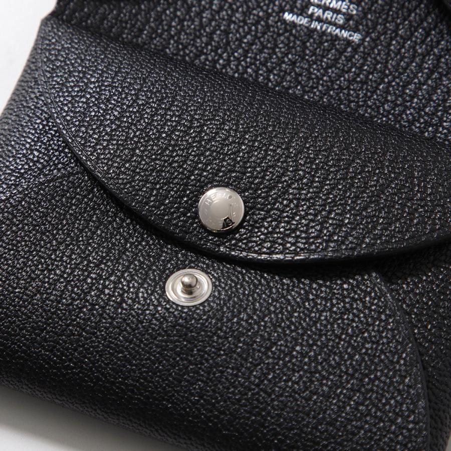 HERMES エルメス 新品カルヴィデュオ　ブラック　ノアール　カード小銭入れ HERMES（エルメス） コインケース カルヴィデュオ CALVI DUO 082977CK