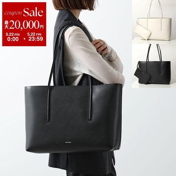 Calvin Klein カルバンクライン トートバッグ FOIL LOGO TOTE W/POUCH フォイル ロゴ ポーチ LV04F3274G レディース 鞄 カラー2色の画像