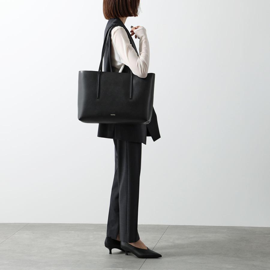 タグ付き未使用✨カルバンクライン CKロゴ ショルダー トートバッグ 黒 A4◎ タグ付き未使用✨カルバンクライン CKロゴ ショルダー トートバッグ 黒