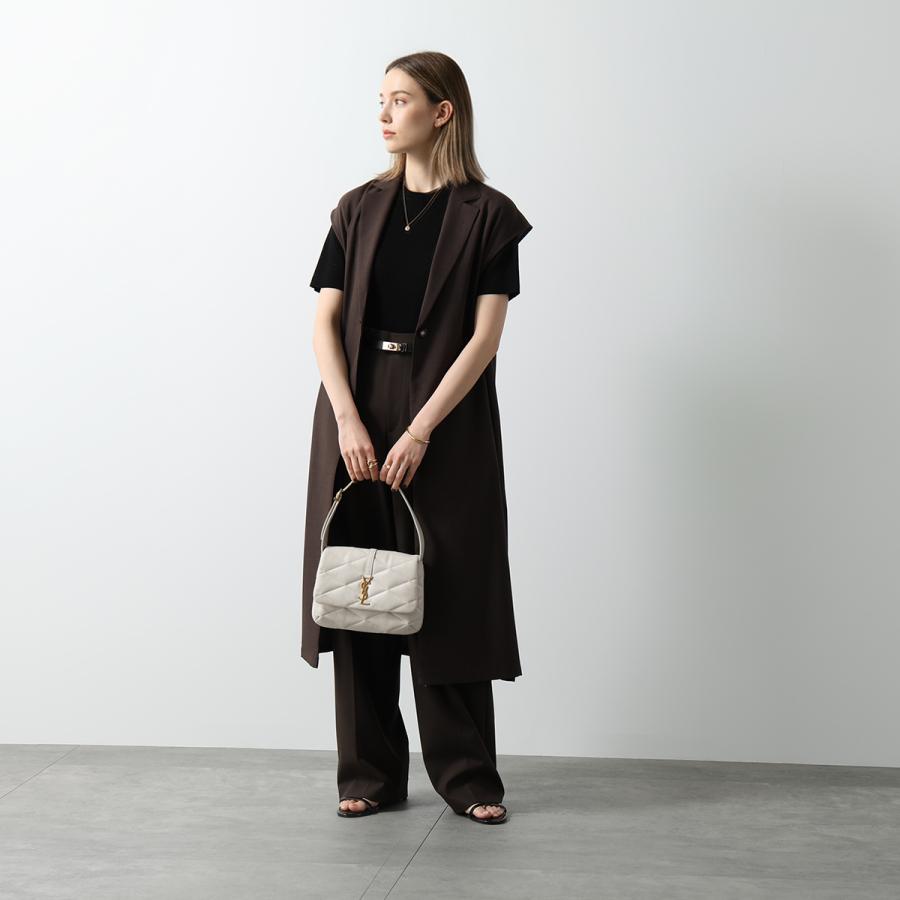 イヴ・サンローラン クラッチバッグ カサンドラロゴ　黒　レザー キルティング イヴ・サンローラン クラッチバッグ イヴサンローラン クラッチバッグ