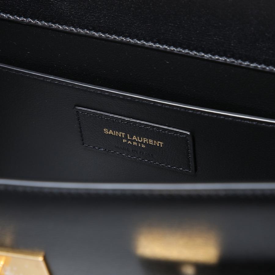 サンローランパリ ショルダーバッグ マンハッタン ミディアム 型押しレザー 579271 SAINT LAURENT PARIS 黒 サンローランパリ ショルダーバッグ マンハッタン ミディアム 型押し