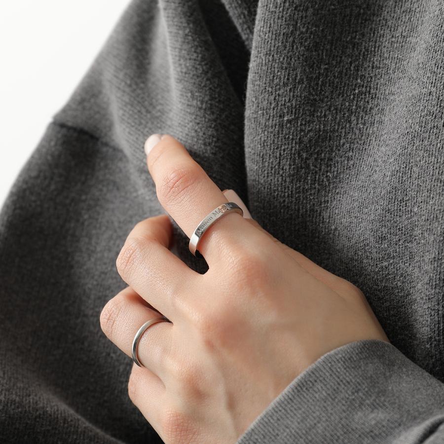 MAISON MARGIELA メゾンマルジェラ ネックレス SM1UU0066 P8865 メンズ ロゴ リング ペンダント アクセサリー 指輪 シルバー925 102の画像