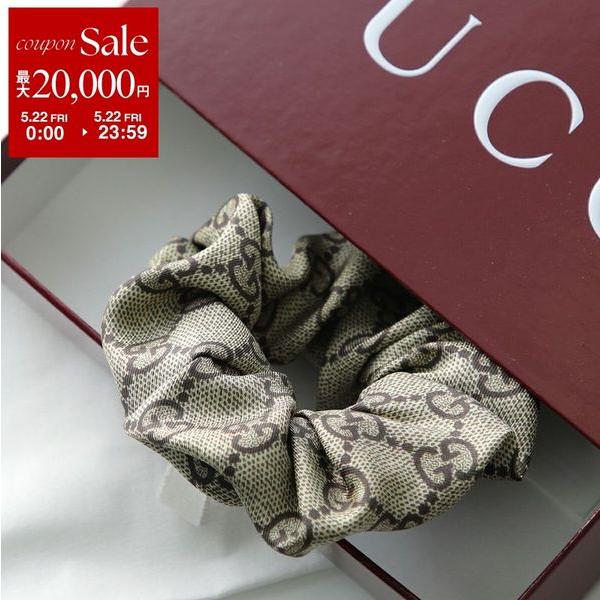 GUCCI（グッチ） シュシュ 856275 3G001 レディース シルク GGロゴ 総