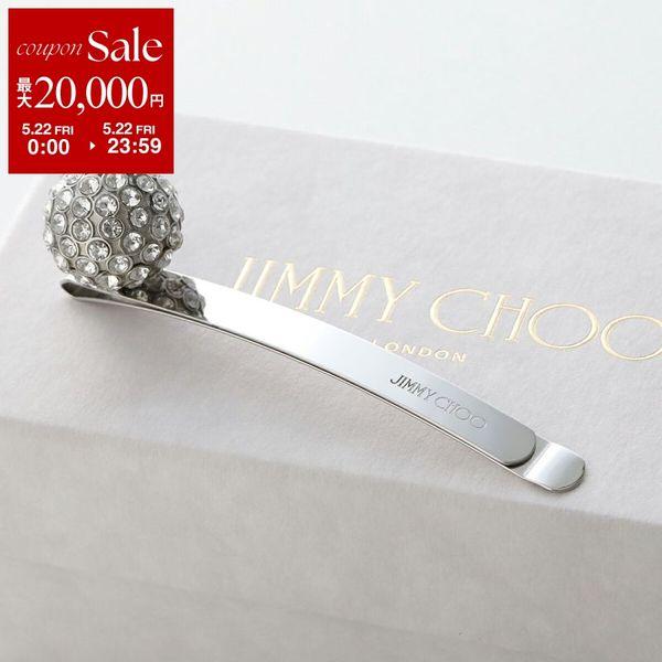 Jimmy Choo ジミーチュウ ヘアピン HAIRSLIDE DWJ ヘア スライド レディース スチール クリスタル装飾 ヘアアクセサリー SILVER/CRYSTALの画像