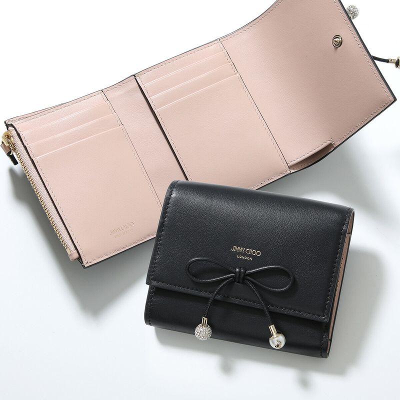 JIMMY CHOO（ジミーチュウ） 三つ折り財布 MARINDA KHY マリンダ